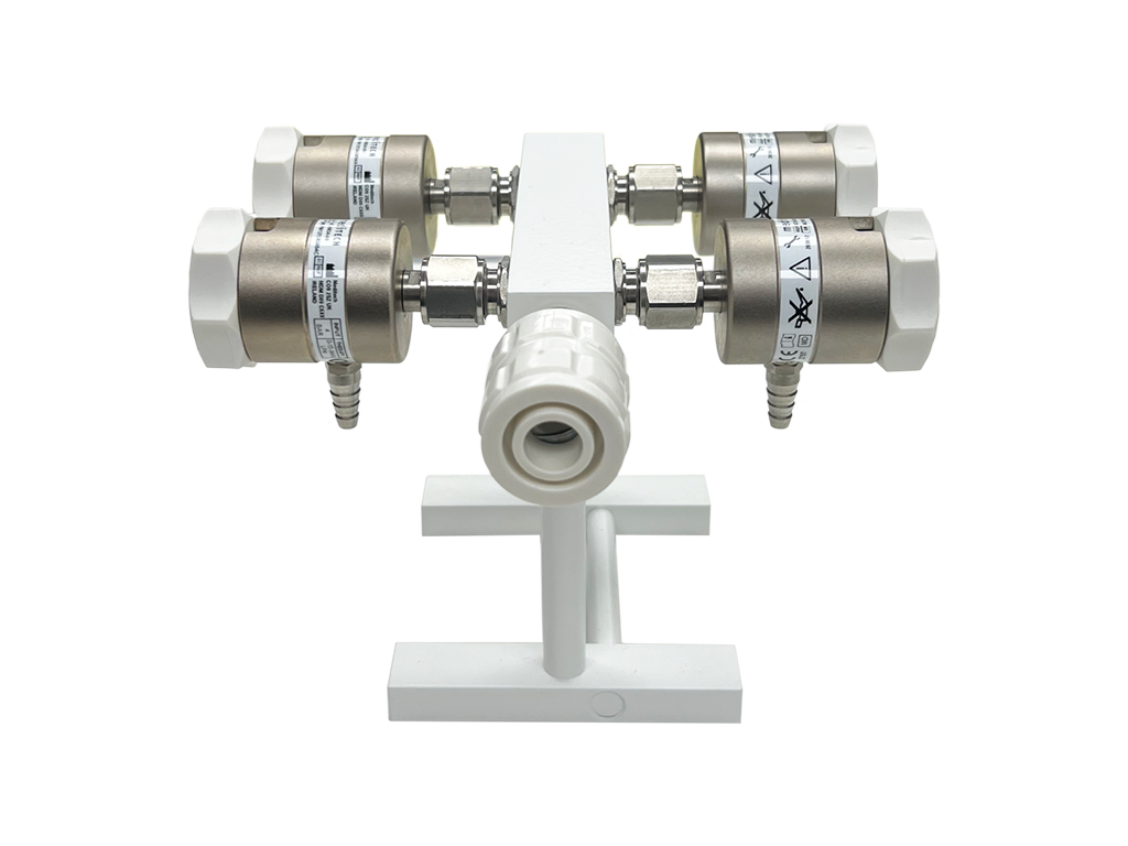 4-Way Flow Selector On Stand Mount, 4 Bar Outlet